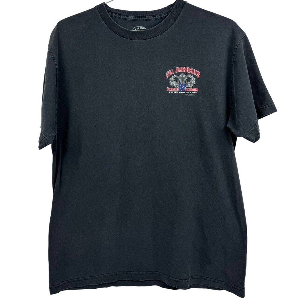 All Americans Graphic Black Crewneck T-Shirt